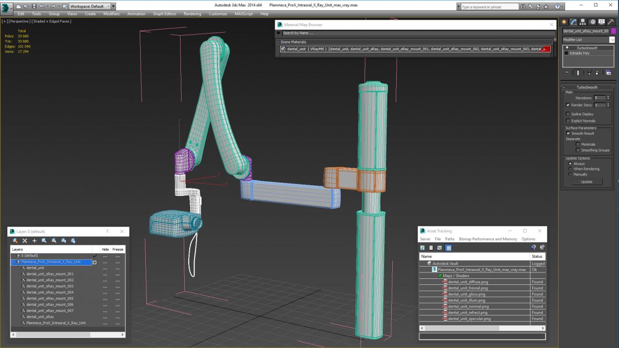 Planmeca ProX Intraoral X Ray Unit 3D model