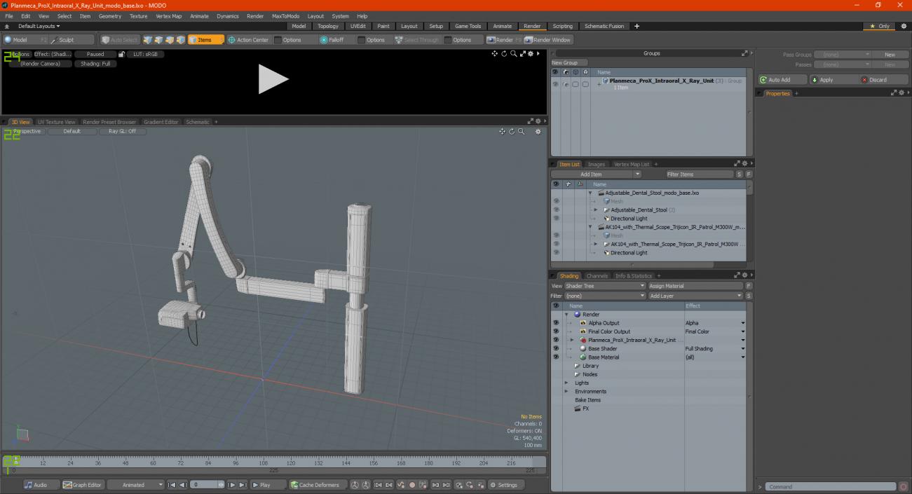 Planmeca ProX Intraoral X Ray Unit 3D model