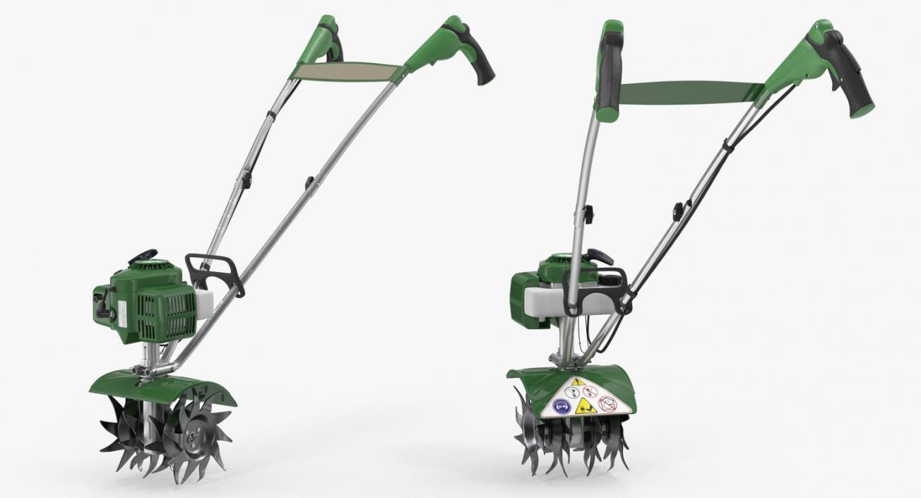 Garden Mini Petrol Tiller Cultivator Generic 3D model