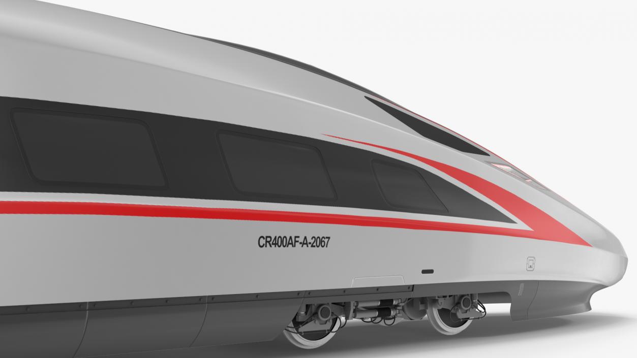 CR400 Fuxing Train Locomotive Tail 3D model