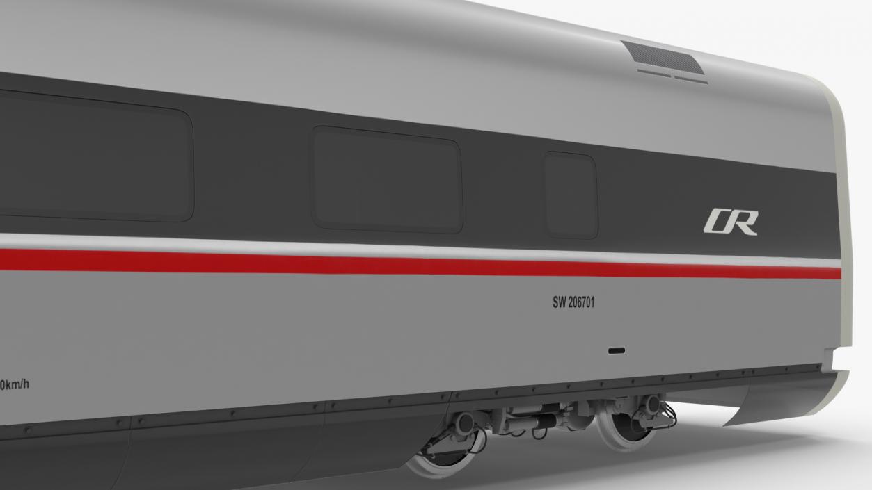 CR400 Fuxing Train Locomotive Tail 3D model