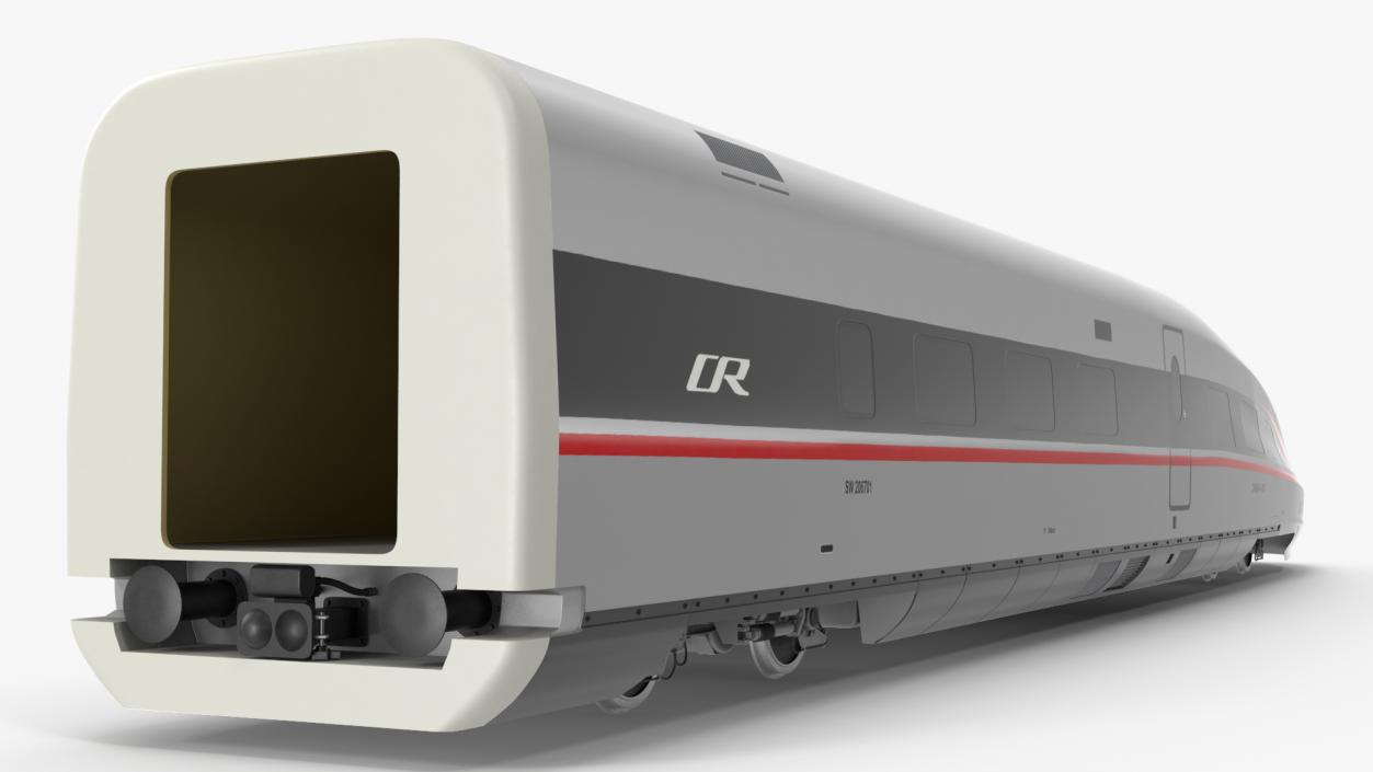 CR400 Fuxing Train Locomotive Tail 3D model