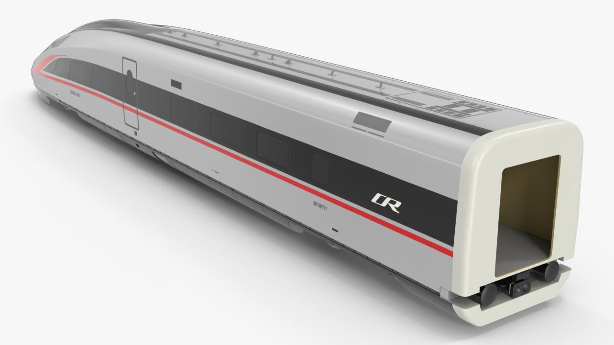 CR400 Fuxing Train Locomotive Tail 3D model