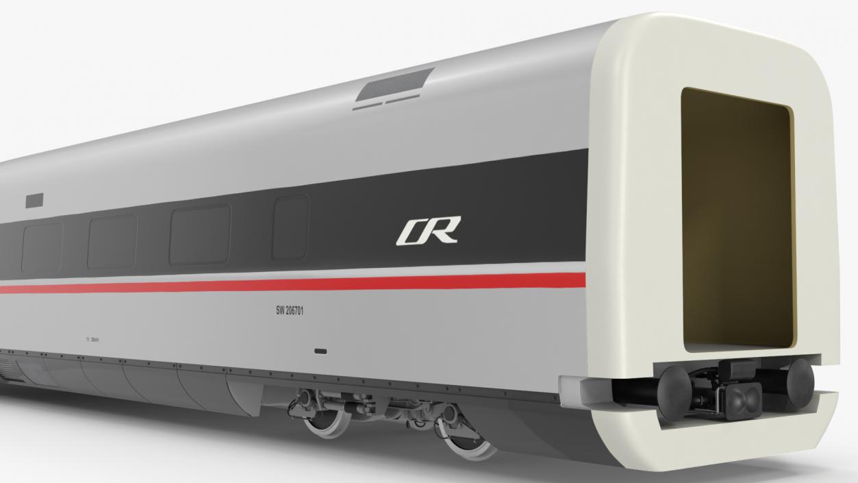 CR400 Fuxing Train Locomotive Tail 3D model