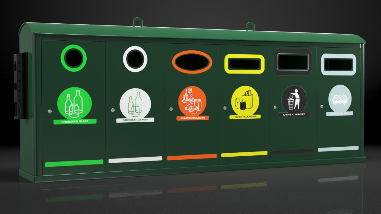 3D model Public Space Recycling Station