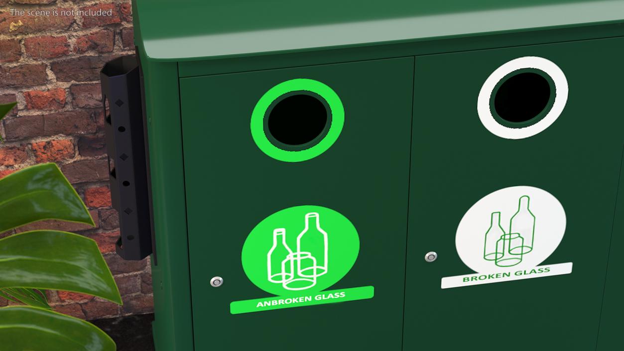 3D model Public Space Recycling Station