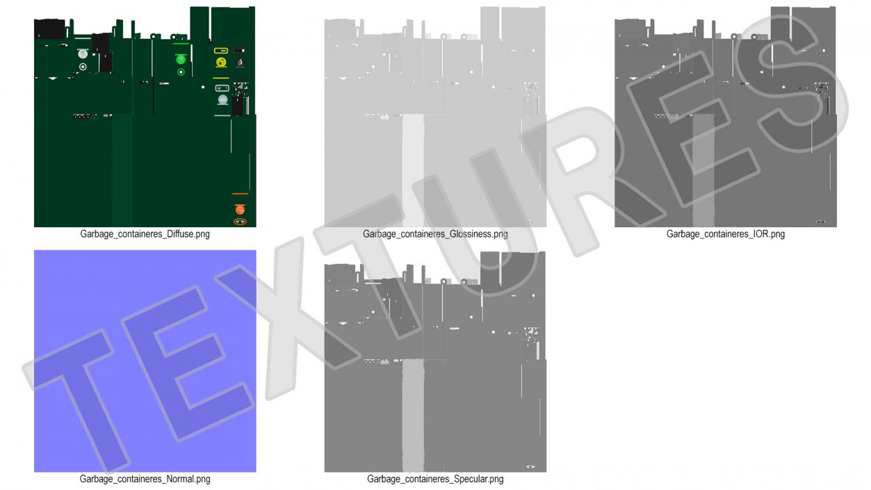 3D model Public Space Recycling Station