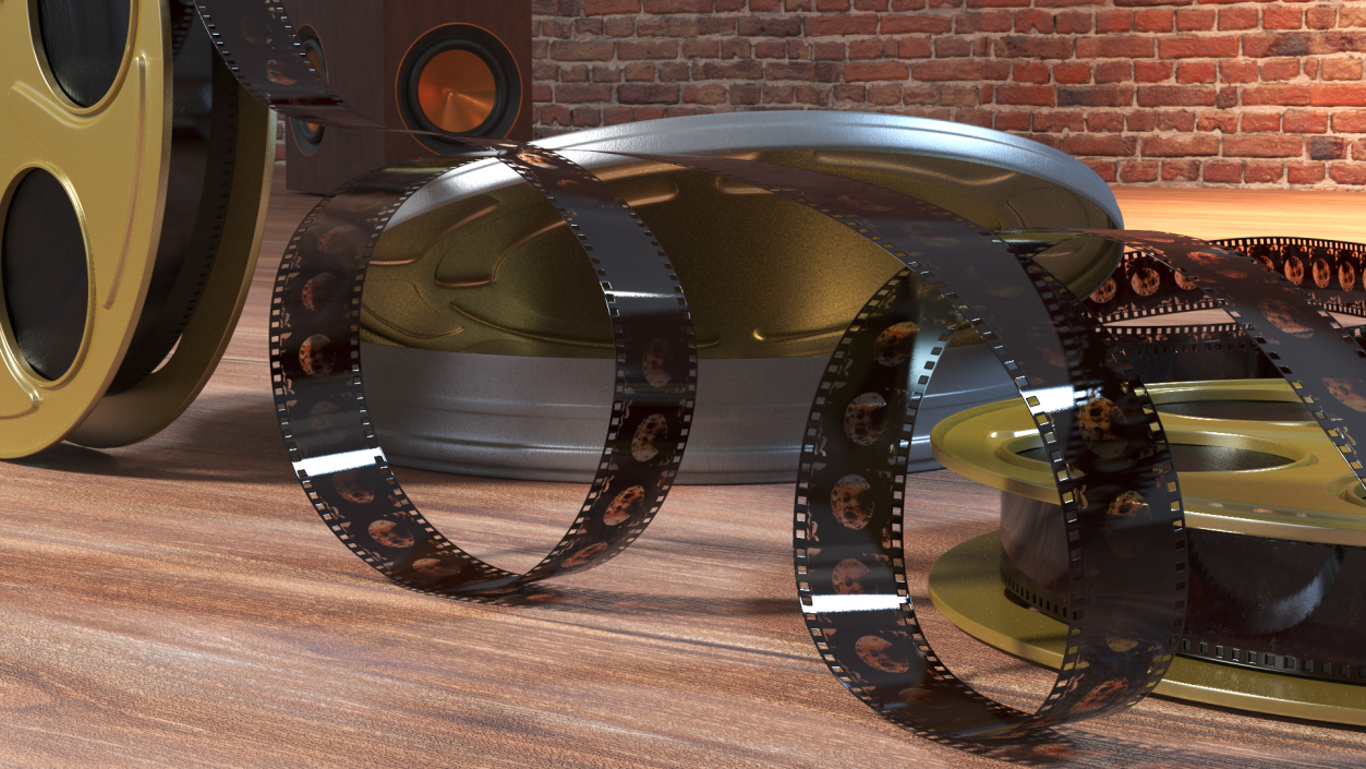 3D Film Reels and Box model