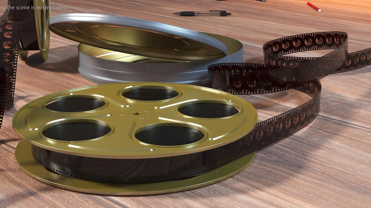 3D Film Reels and Box model