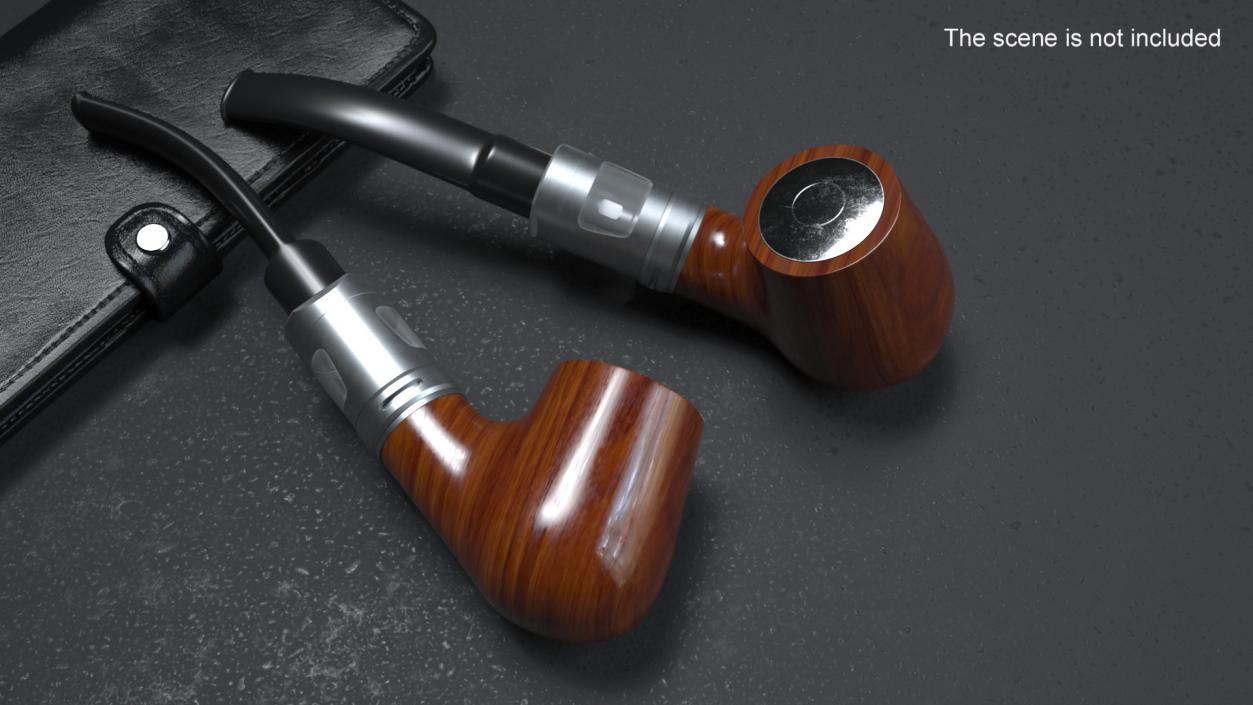 3D Electronic Classic Smoking Pipe 2 model