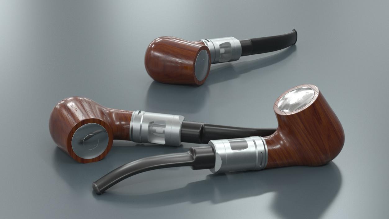 3D Electronic Classic Smoking Pipe 2 model