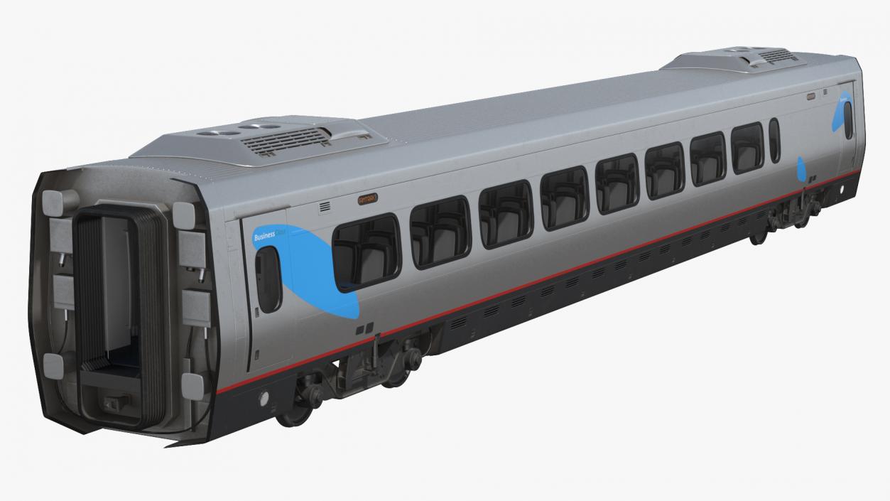 Acela Express Business Class Coach 3D model