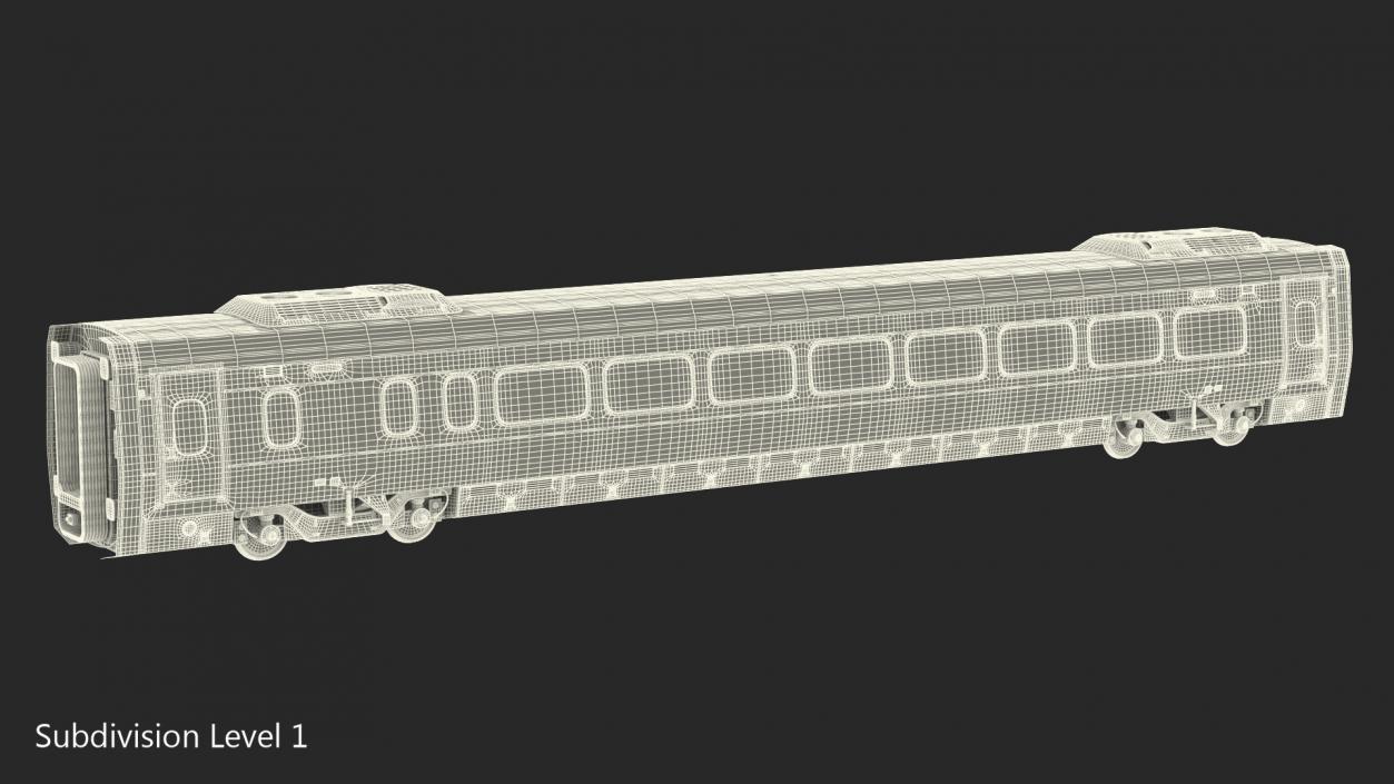 Acela Express Business Class Coach 3D model