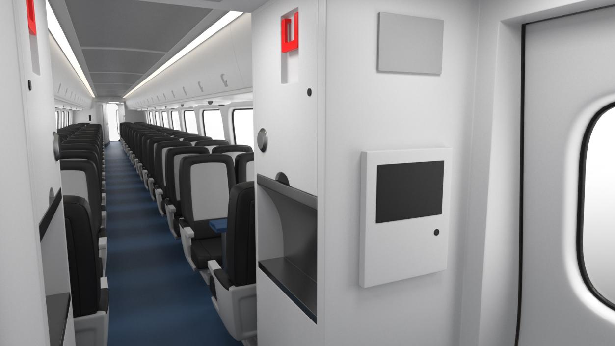 Acela Express Business Class Coach 3D model