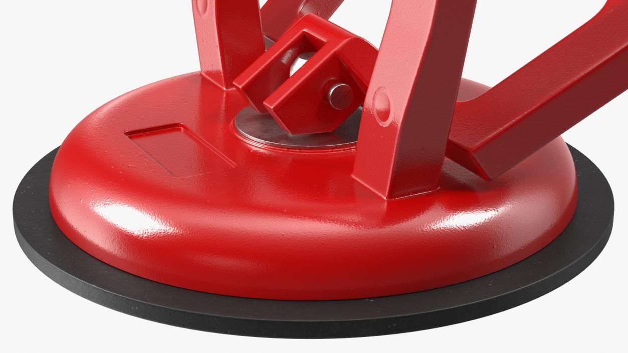 3D Mechanical Suction Cup Red