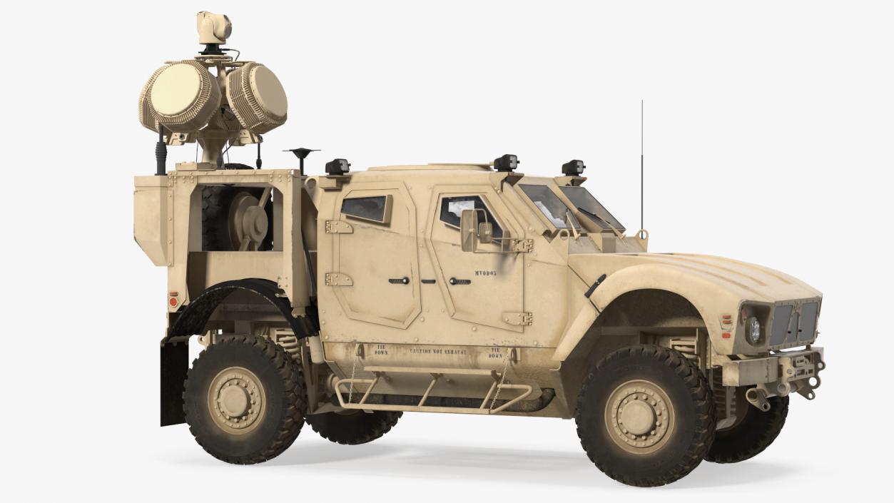 Oshkosh M-ATV with X-MADIS Anti Drone System 3D model