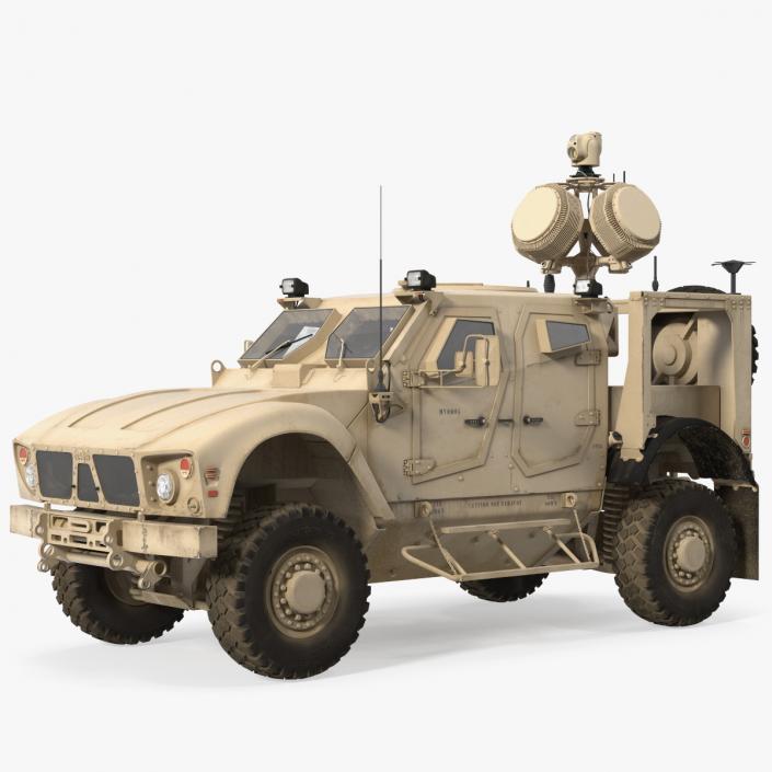 Oshkosh M-ATV with X-MADIS Anti Drone System 3D model