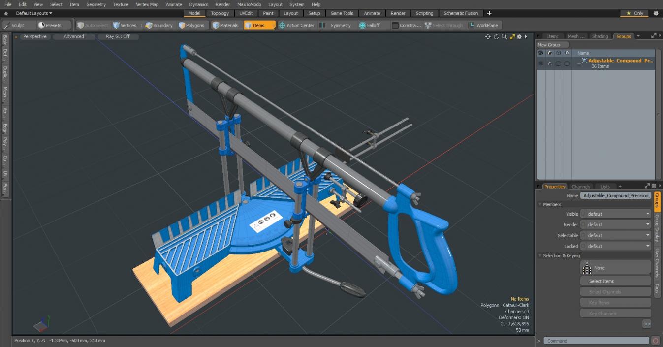 3D Adjustable Compound Precision Hand Saw model