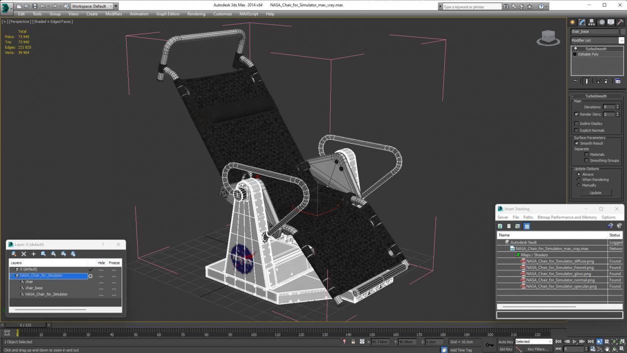 NASA Chair for Simulator 3D model