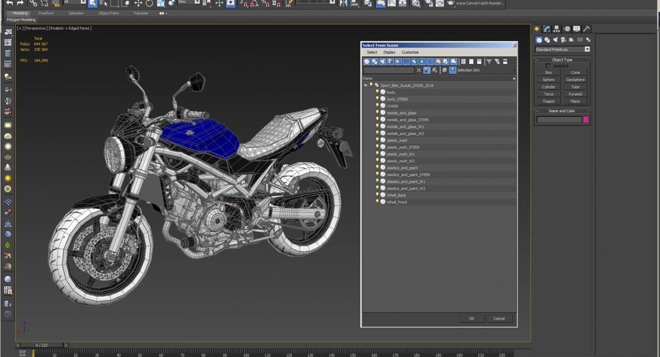 3D model Street Motorcycle Suzuki SV650