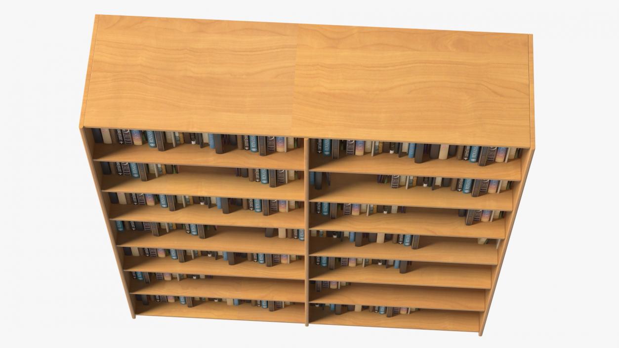 Bookcase with Books 3D model