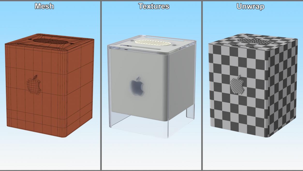 3D Apple Power Mac G4 Cube model