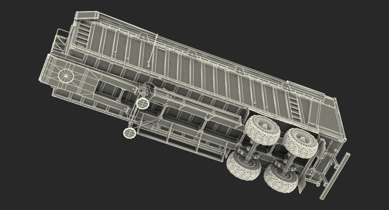 3D Harvester Trailer Dirty model