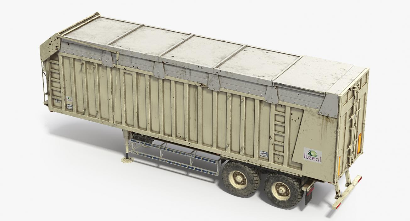 3D Harvester Trailer Dirty model