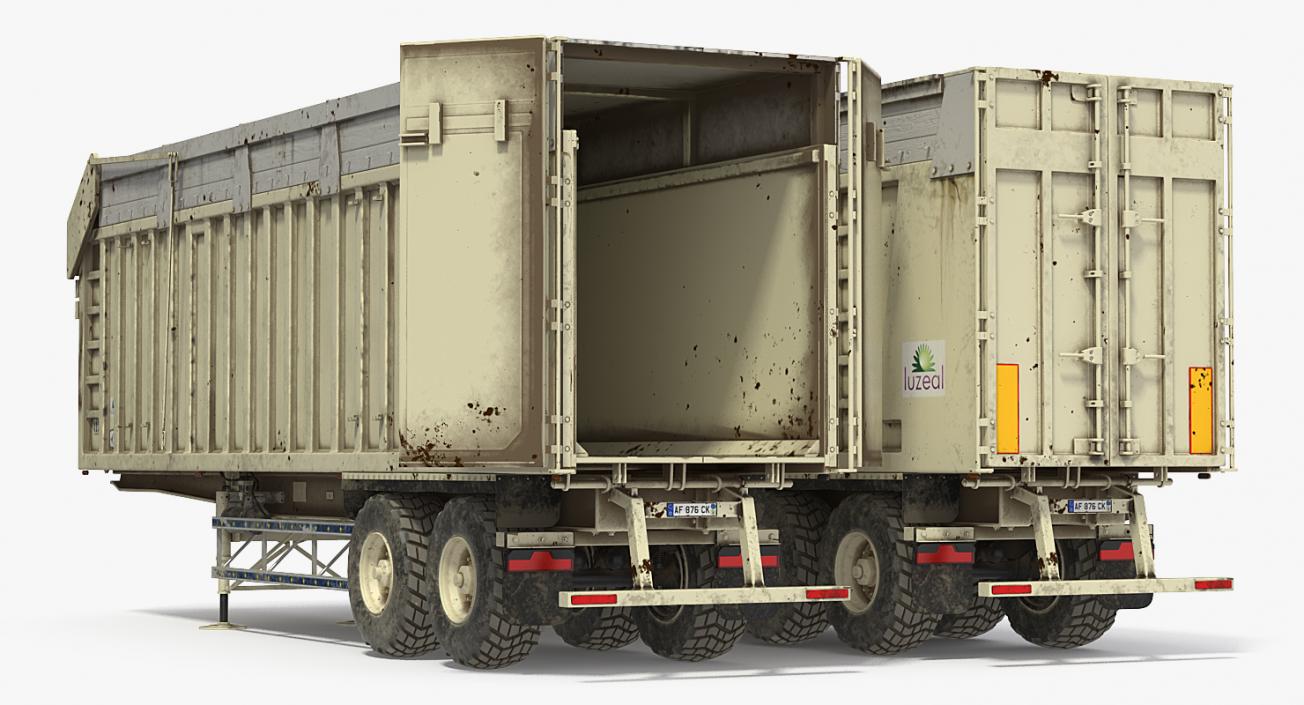 3D Harvester Trailer Dirty model