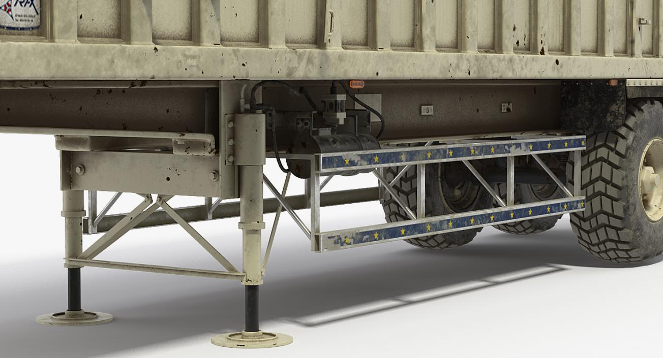 3D Harvester Trailer Dirty model