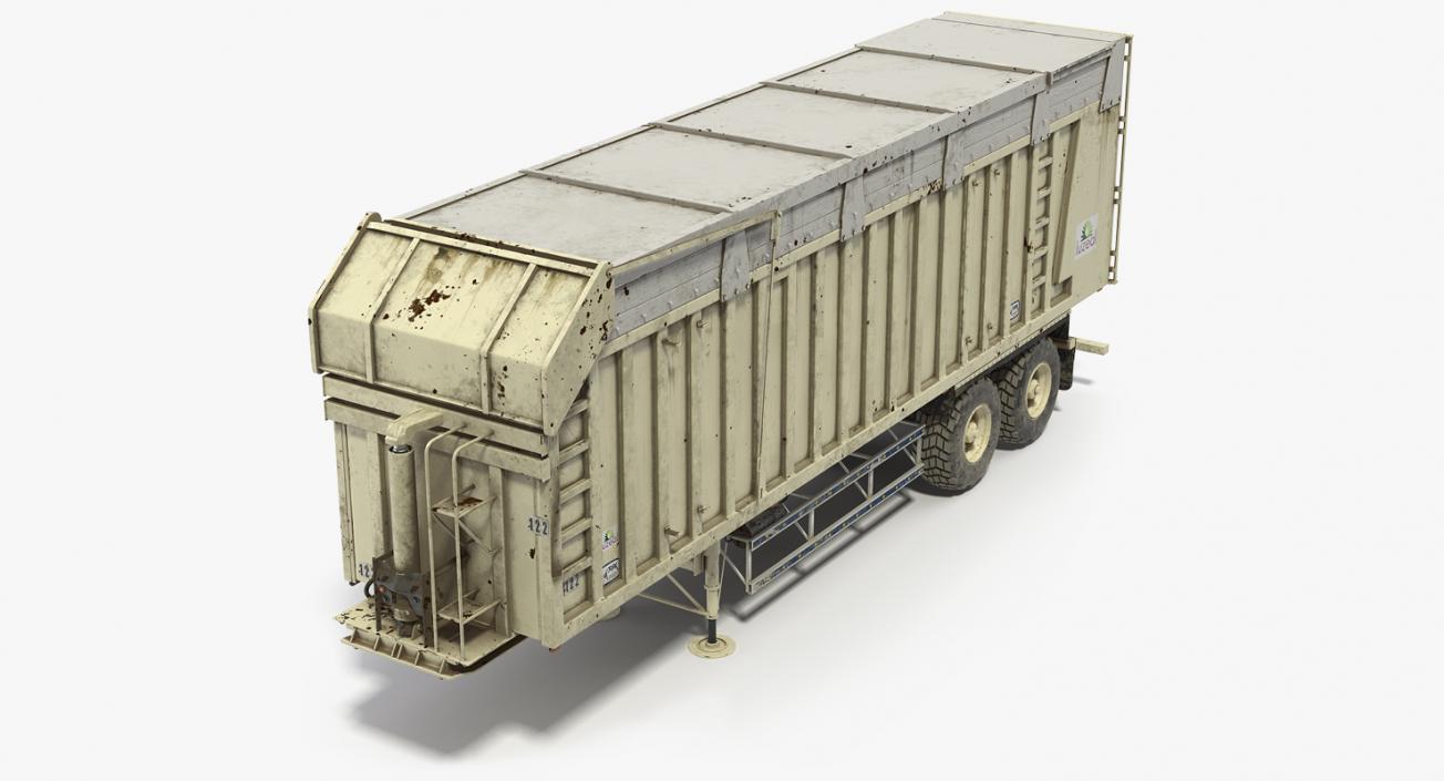 3D Harvester Trailer Dirty model