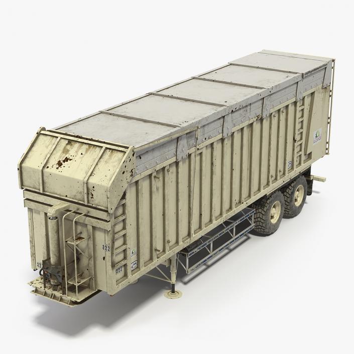 3D Harvester Trailer Dirty model