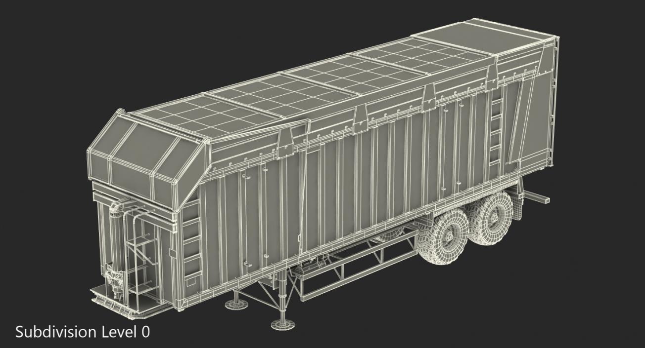 3D Harvester Trailer Dirty model