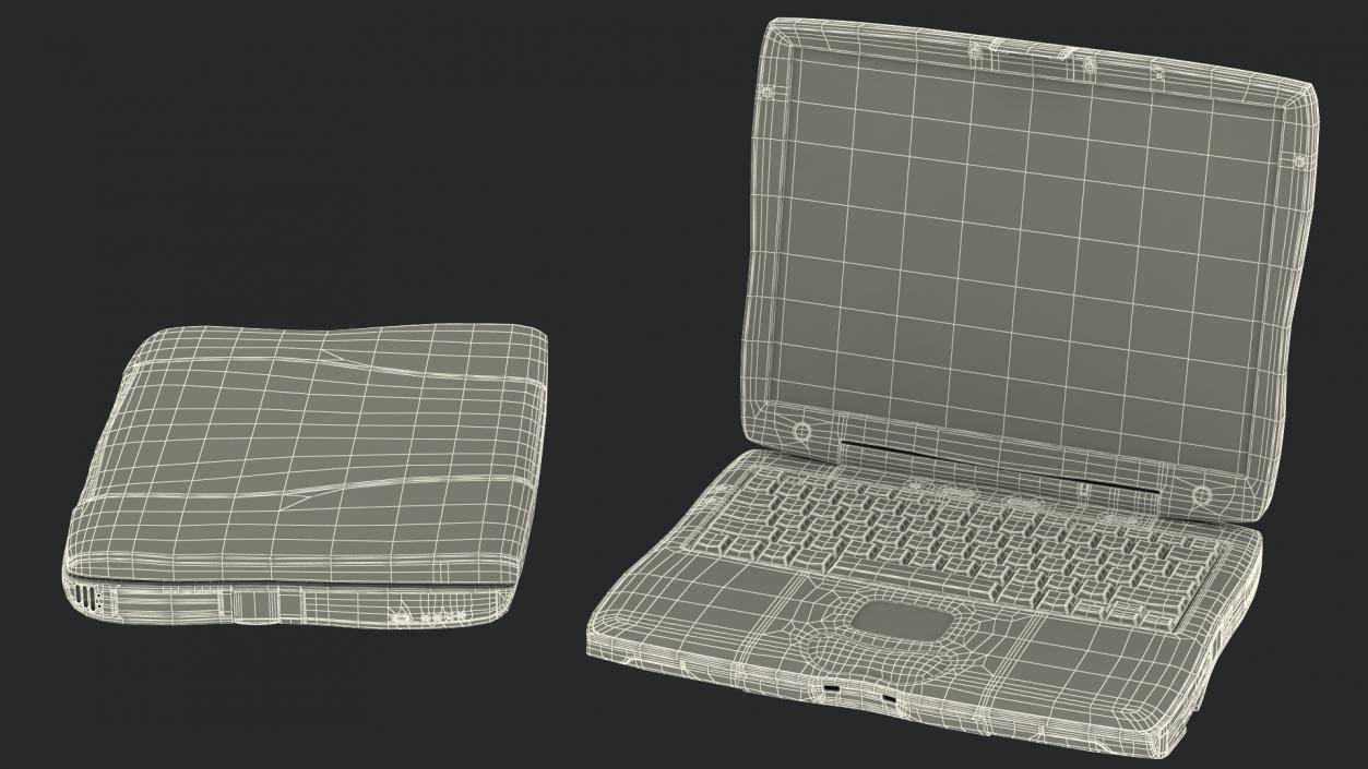 3D Old Laptop Generic model