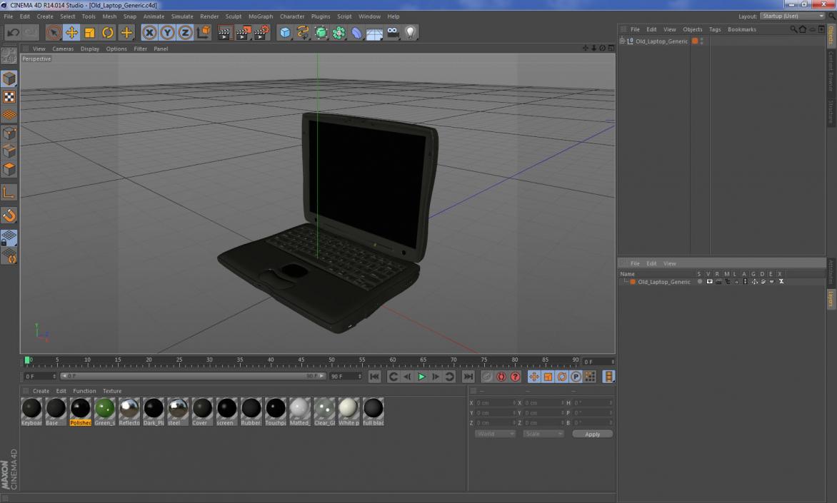 3D Old Laptop Generic model