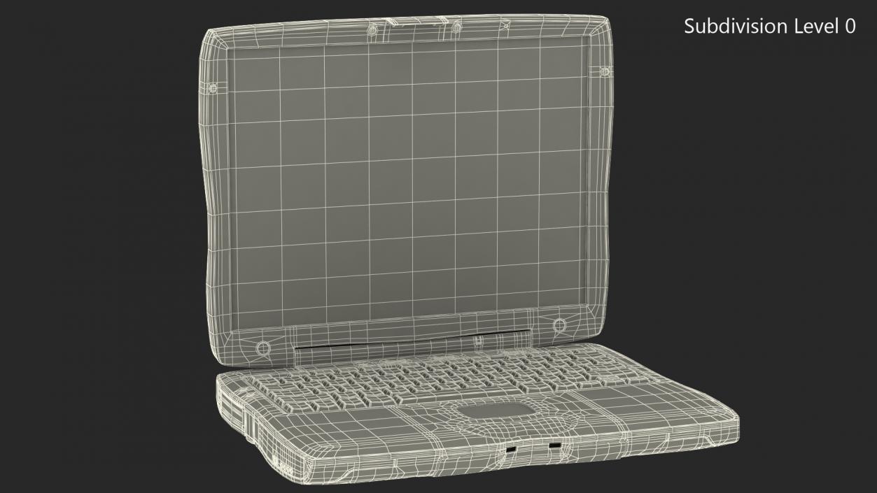 3D Old Laptop Generic model