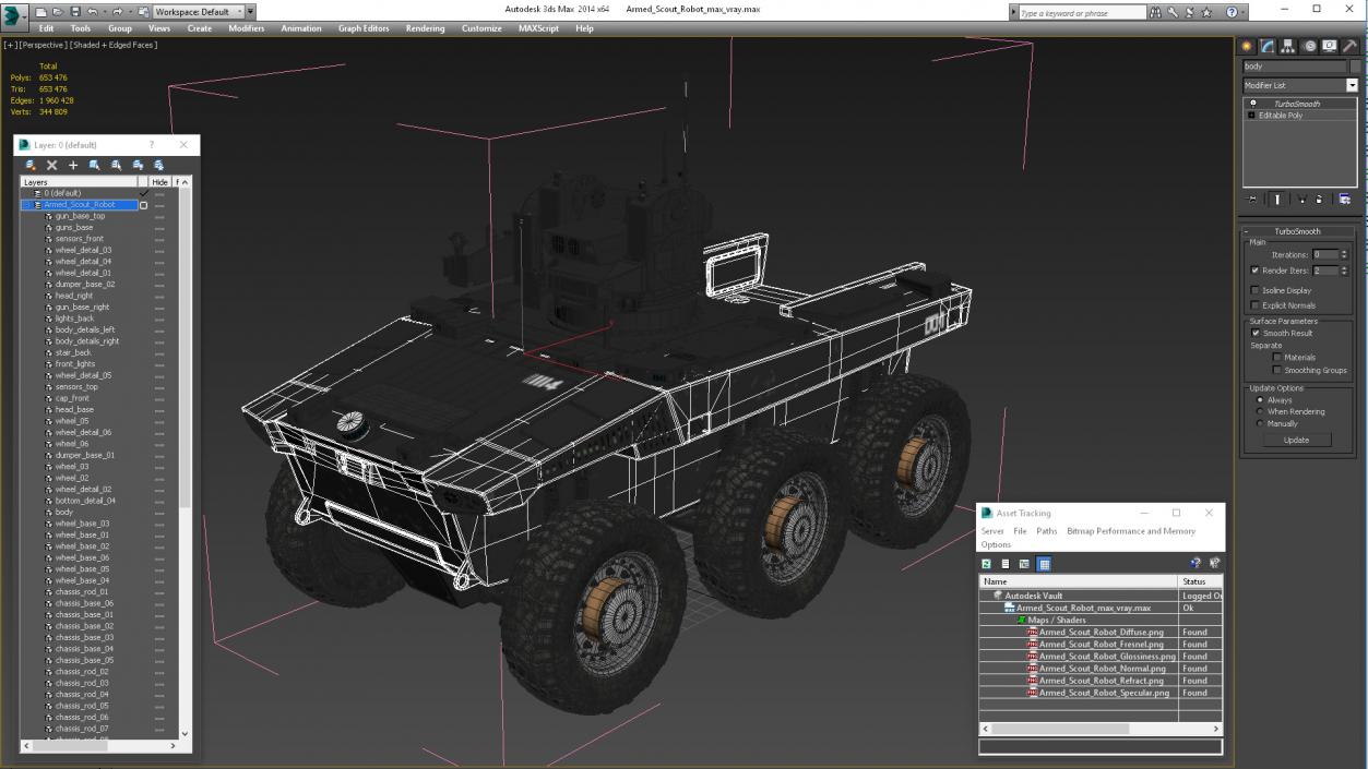 Armed Scout Robot 3D