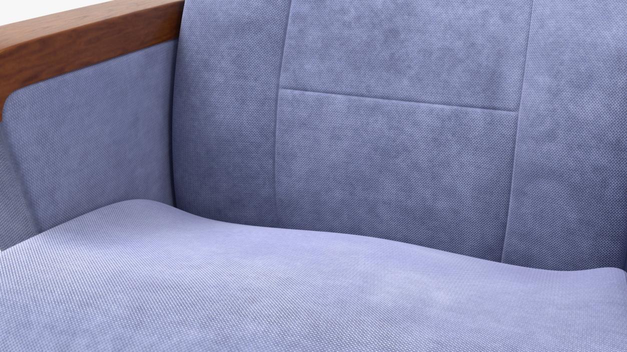 3D Cinema Chair Lilac model