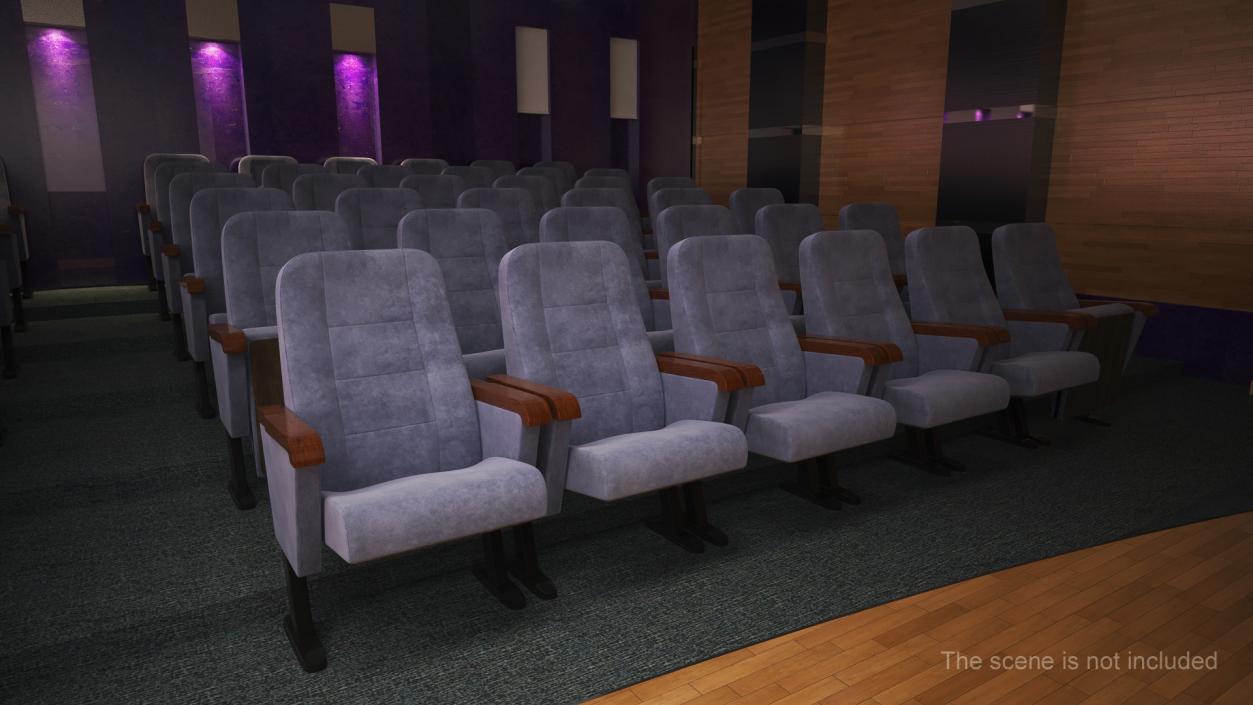 3D Cinema Chair Lilac model