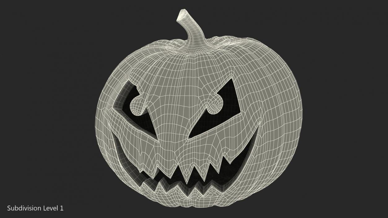 Halloween Pumpkin Smiley 3D model