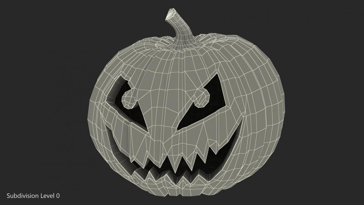 Halloween Pumpkin Smiley 3D model