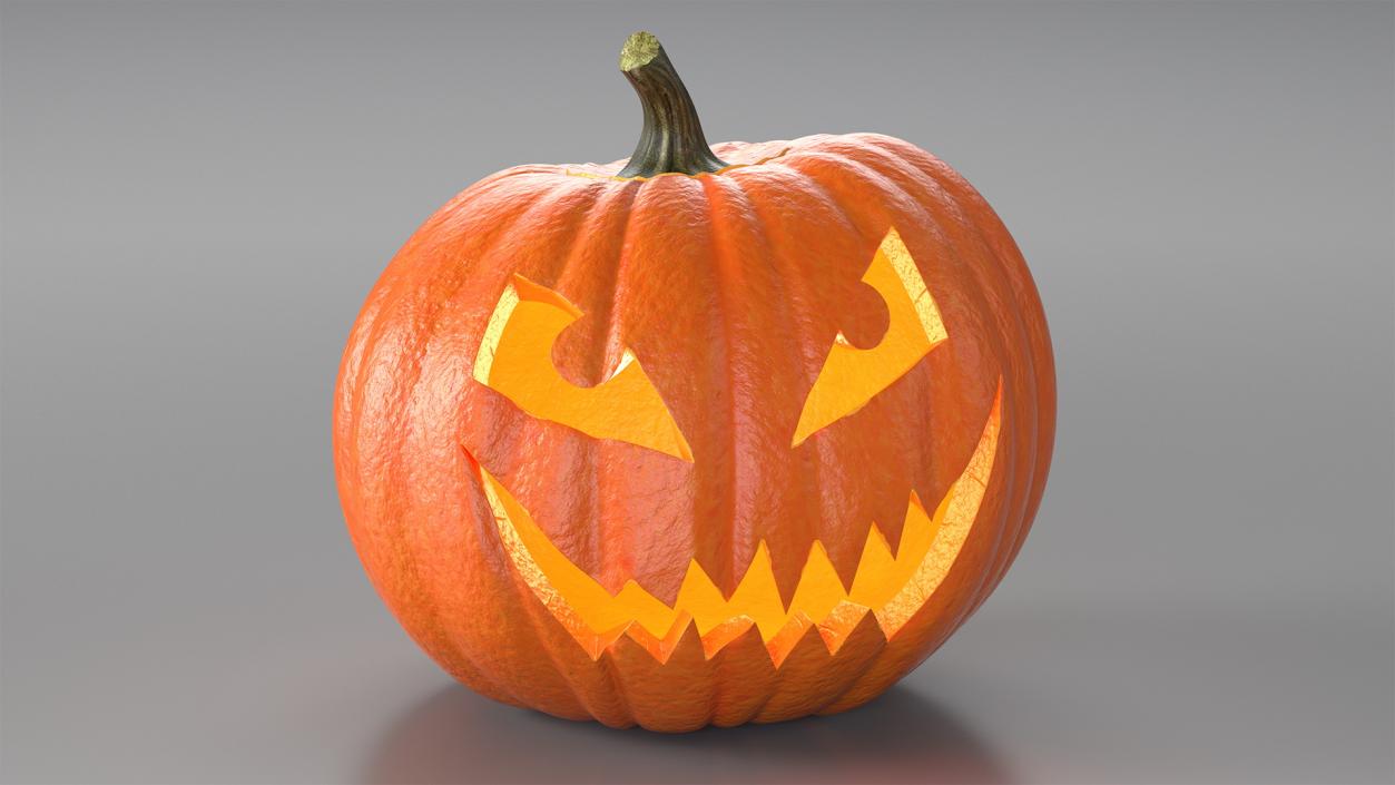 Halloween Pumpkin Smiley 3D model