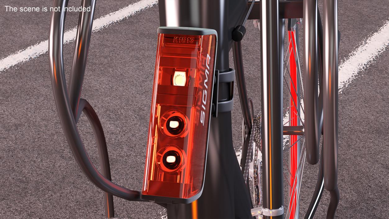 3D Sigma Blaze USB Bike Rear Light Turned On