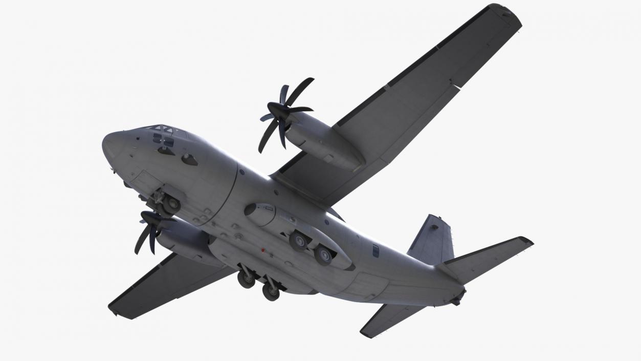 3D model Multi-role Aircraft Grey Simplified