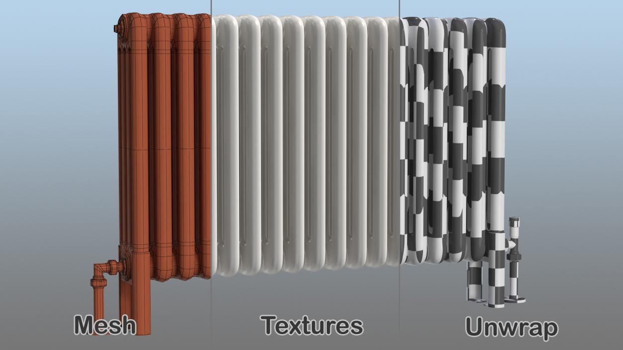 Central Heating Radiator 3D model