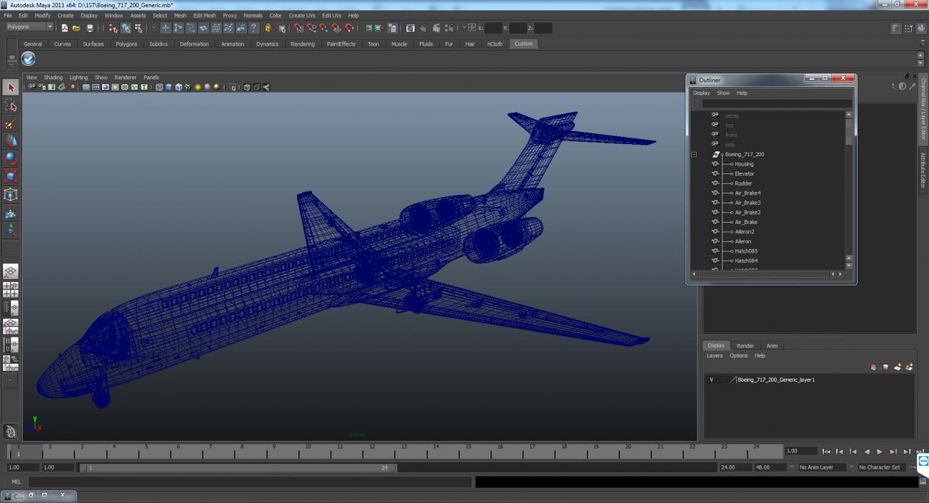 Boeing 717-200 Generic 3D