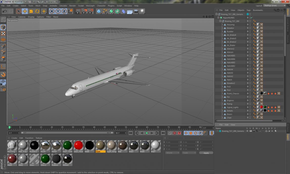 Boeing 717-200 Generic 3D