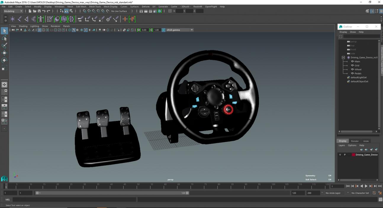 Driving Game Device 3D model