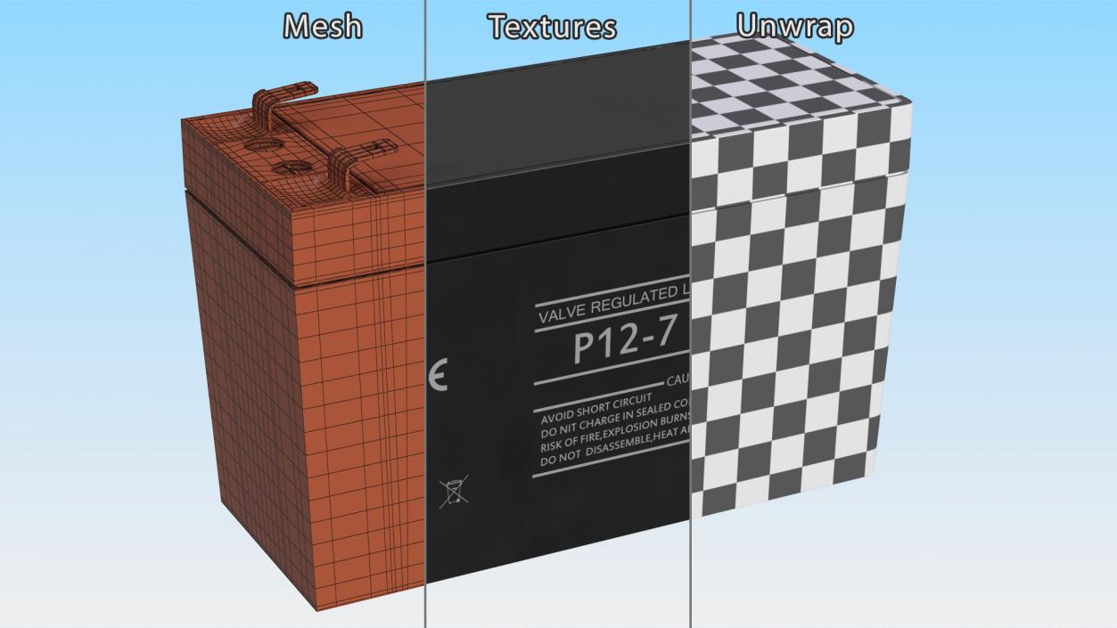 Sealed Lead Acid Battery 3D model