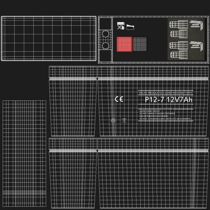 Sealed Lead Acid Battery 3D model